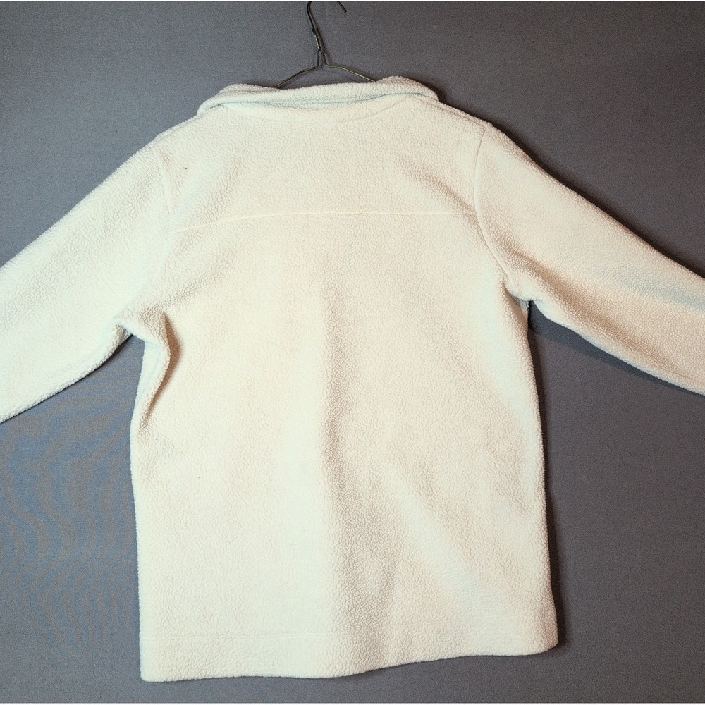 Columbia Sweatshirt Women’s Medium Ivory Quarter Zip Fleece Golf Pullover - Picture 4 of 7